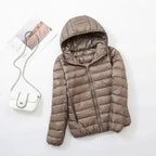 Women's Lightweight Puffer Jacket – Slim Fit Warm Winter Coat