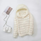 Women's Lightweight Puffer Jacket – Slim Fit Warm Winter Coat
