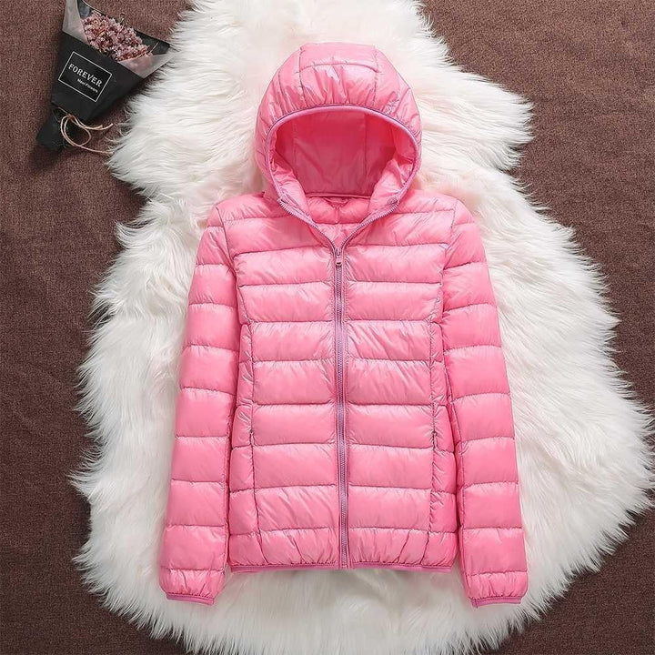Women's Lightweight Quilted Jacket – Light Pink