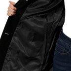 Elegant A-Line Women's Coat – Button Closure Long Coat Josephine