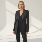 Women's Three Piece Suit Set – Blazer, Vest & Pants Elegant Outfit
