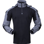 Men's Tactical Outdoor Hoodie | Fleece-Lined Zip-Up Activewear Sweater