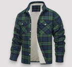 Men's Plaid Flannel Shirt Jacket | Classic Lumberjack Shacket for Fall & Winter