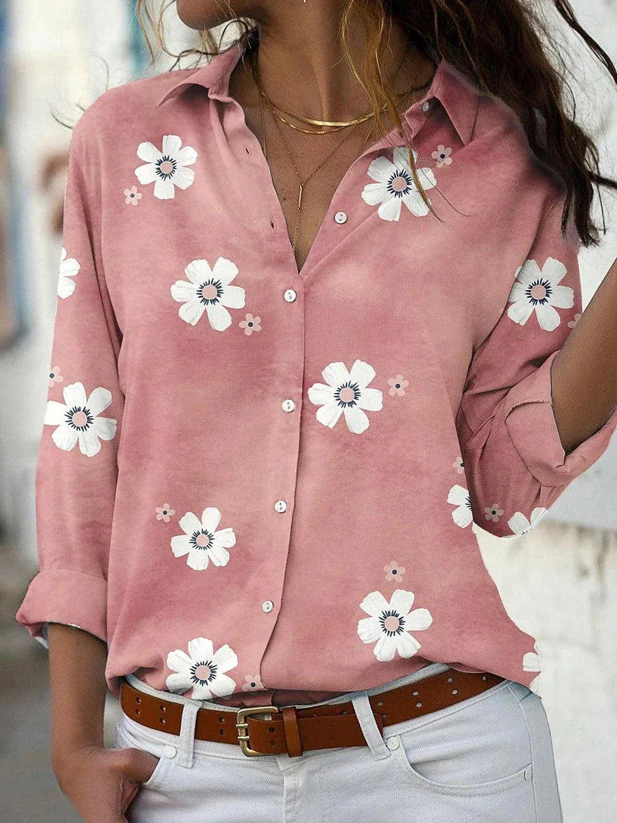 Women's Classic Playful Floral Shirt