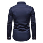 Men's Wrinkle-Free Dress Shirt | Slim Fit Non-Iron Button-Down in Classic Colors