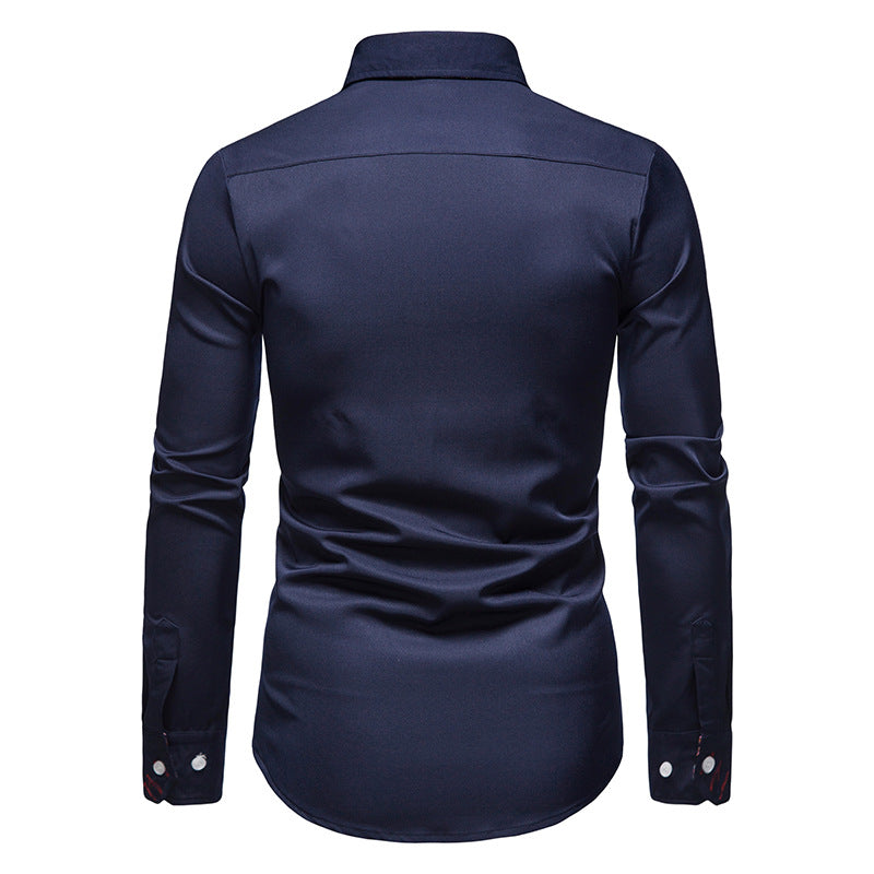 Men's Wrinkle-Free Dress Shirt | Slim Fit Non-Iron Button-Down in Classic Colors