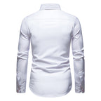 Men's Wrinkle-Free Dress Shirt | Slim Fit Non-Iron Button-Down in Classic Colors