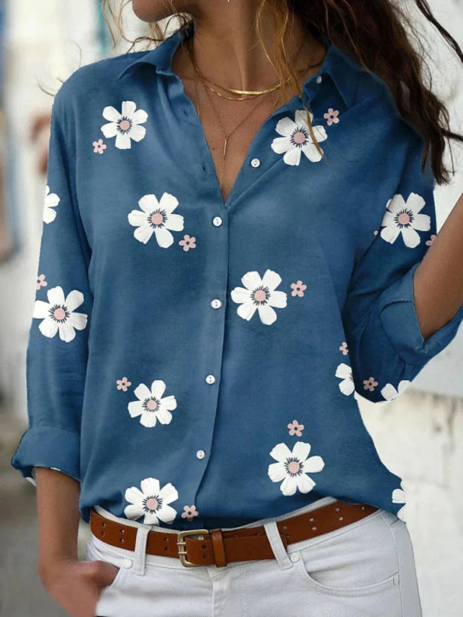 Women's Classic Playful Floral Shirt