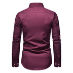 Men's Wrinkle-Free Dress Shirt | Slim Fit Non-Iron Button-Down in Classic Colors