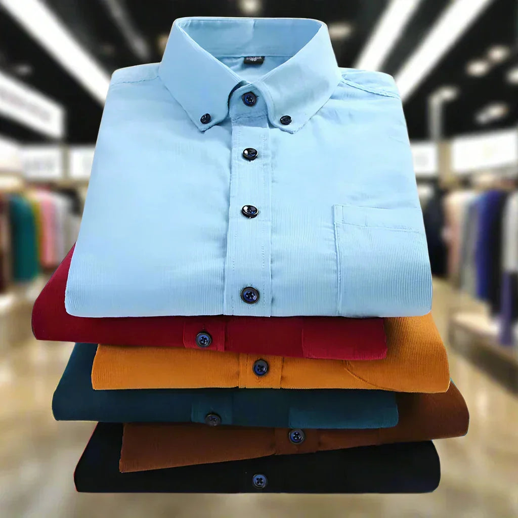 Men's Classic Corduroy Long-Sleeve Shirt