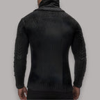 Men's Classic Crewneck Sweater | Timeless Textured Knitwear with Unique Design Detail