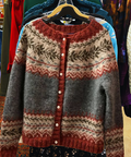 Women's Nordic Fair Isle Wool Cardigan | Traditional Knit Button-Up Sweater