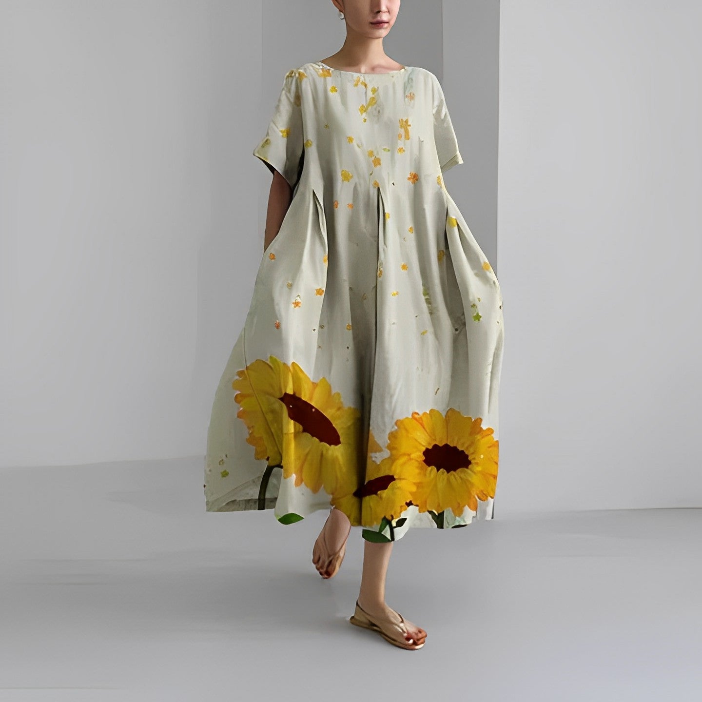 Women's Lightweight Floral Summer Dress