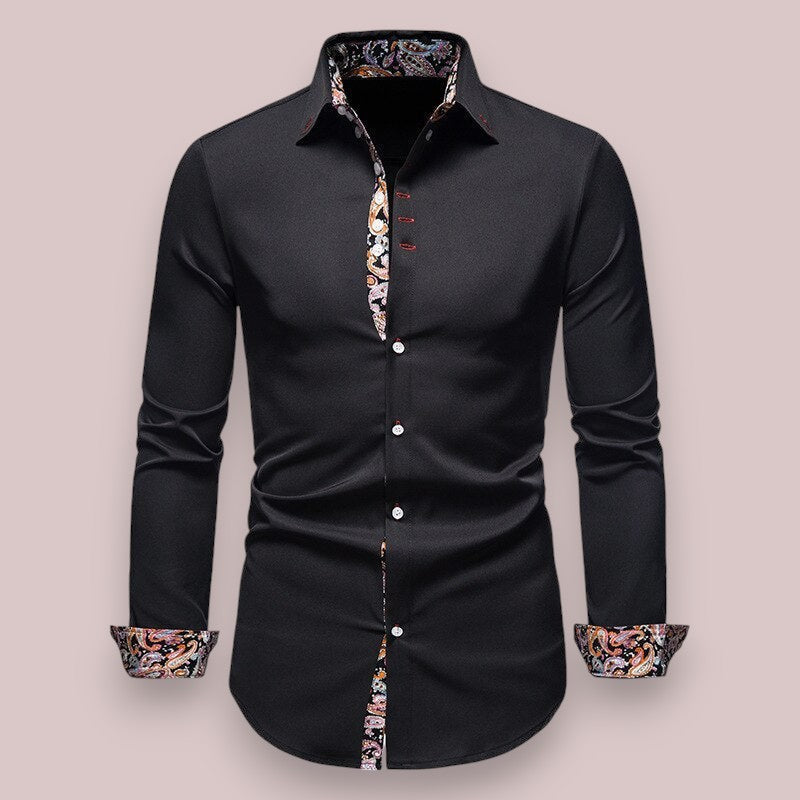 Men's Wrinkle-Free Dress Shirt | Slim Fit Non-Iron Button-Down in Classic Colors