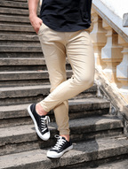 Men's Stretch Chinos | Slim Fit Khaki Pants with Waist Sizing