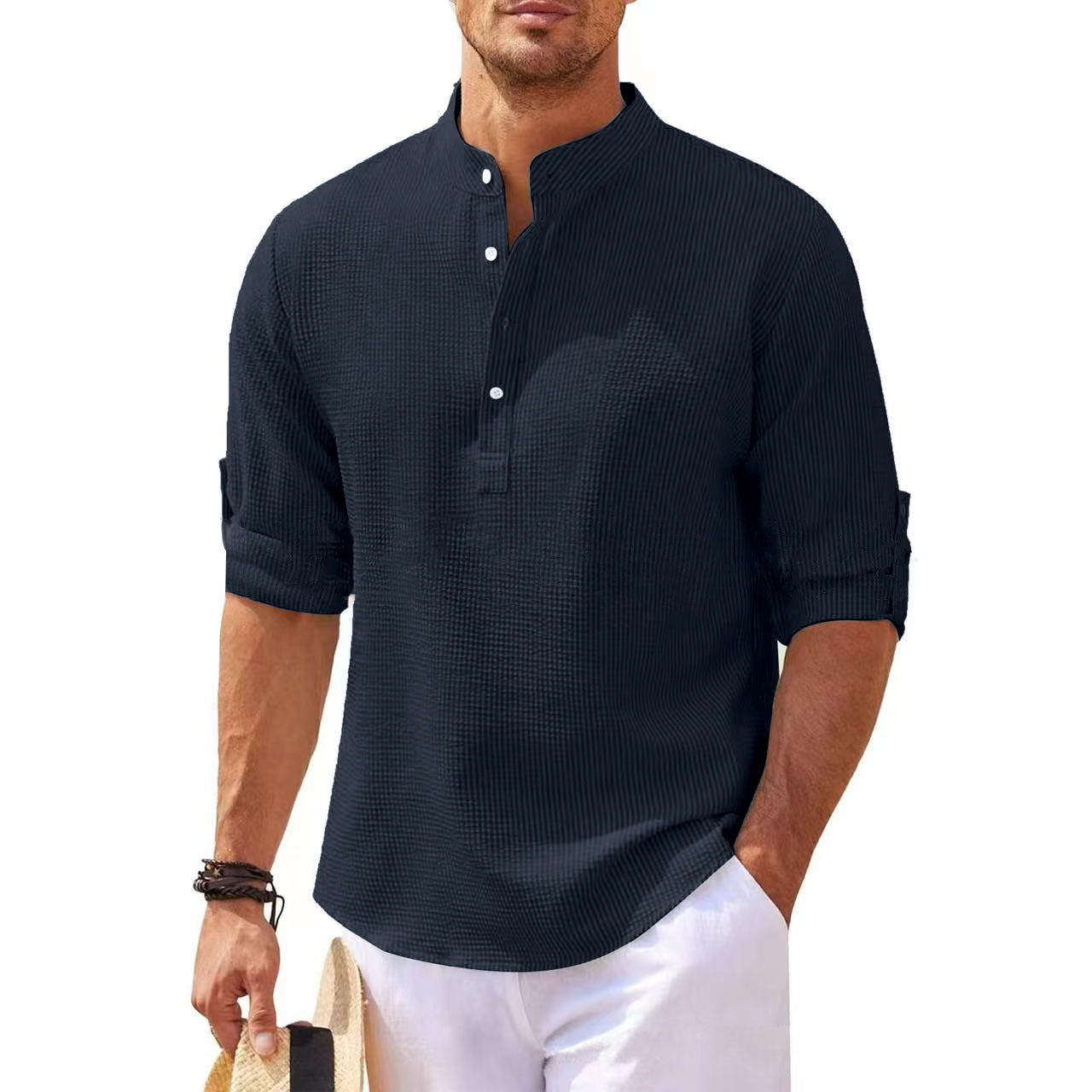Men's Stylish 3/4 Sleeve Shirt