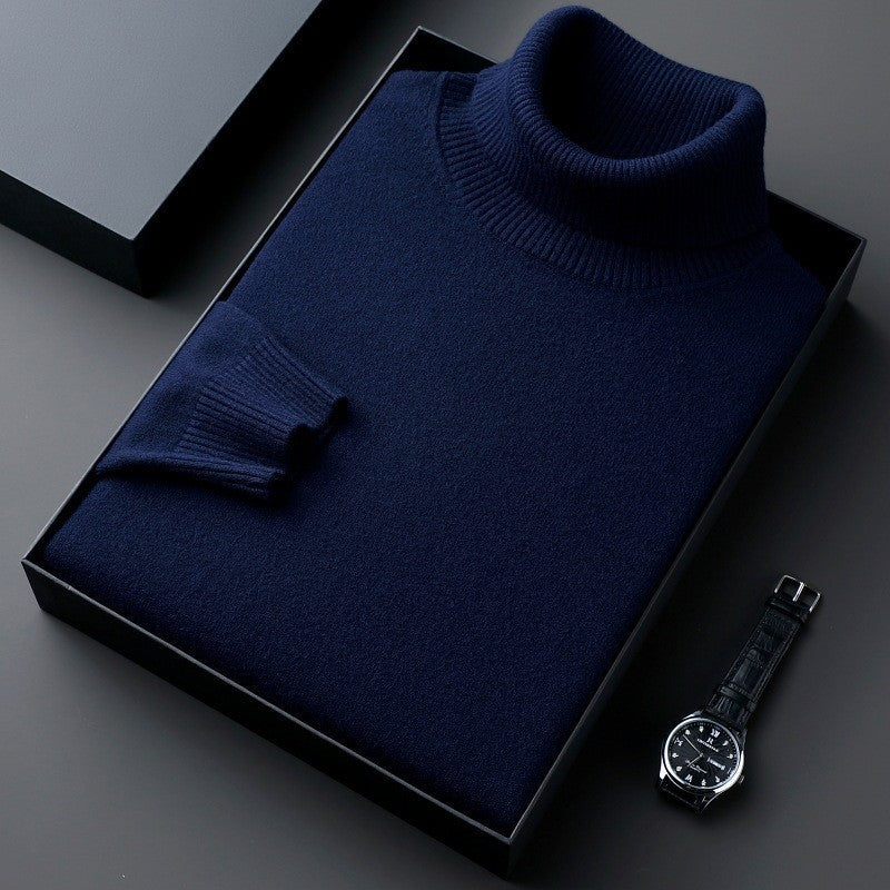 Men's Luxury Cashmere Turtleneck Sweater | Premium Soft Knit Pullover in Multiple Colors