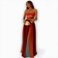 Women's Strapless Maxi Dress