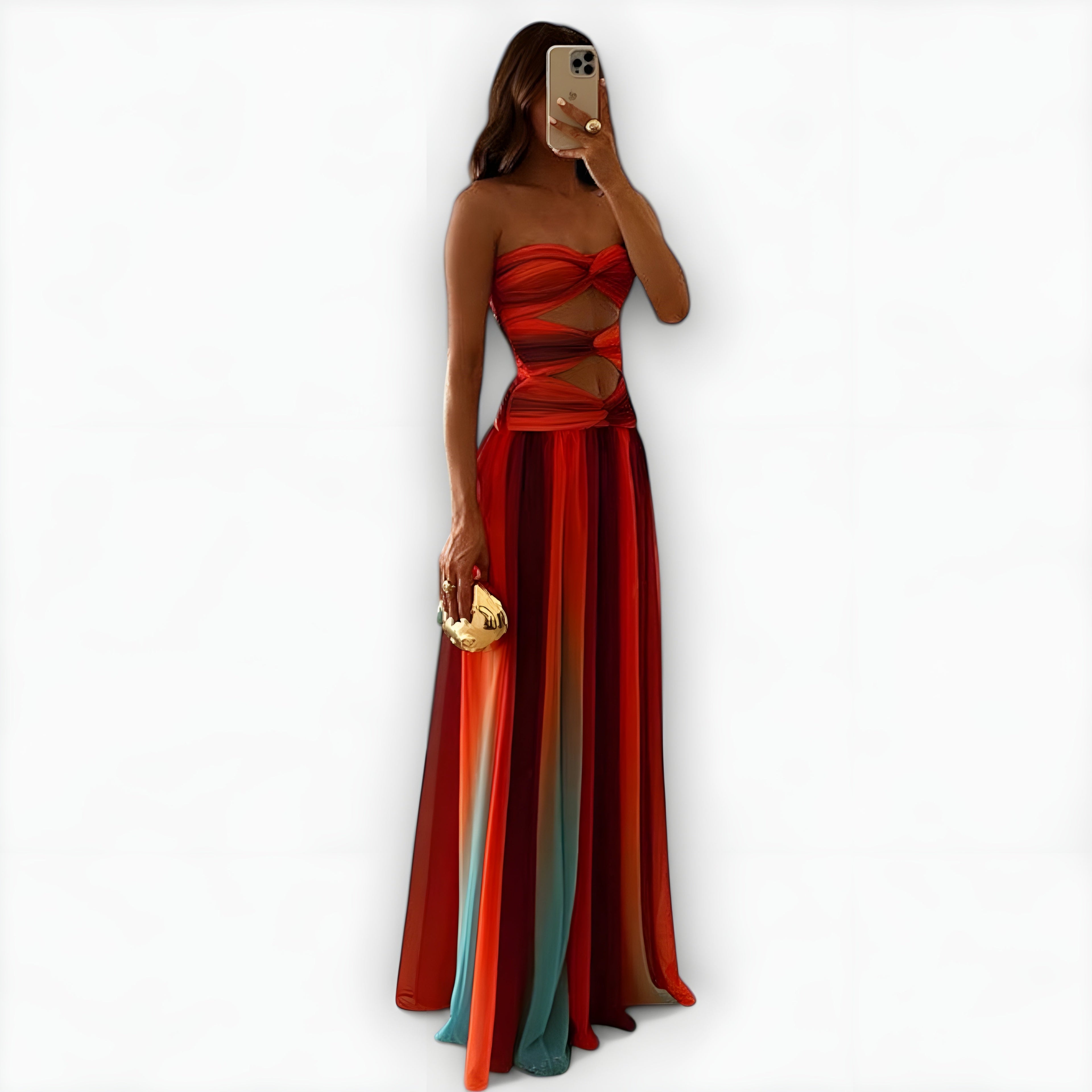 Women's Strapless Maxi Dress