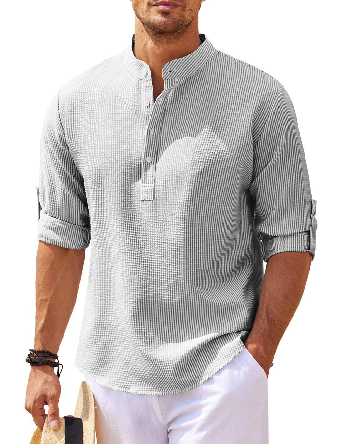 Men's Stylish 3/4 Sleeve Shirt