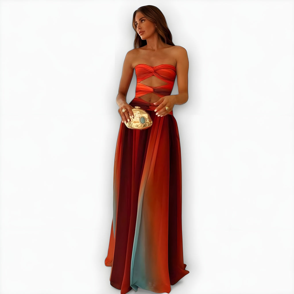 Women's Strapless Maxi Dress