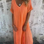 Women's Loose V-Neck Dress