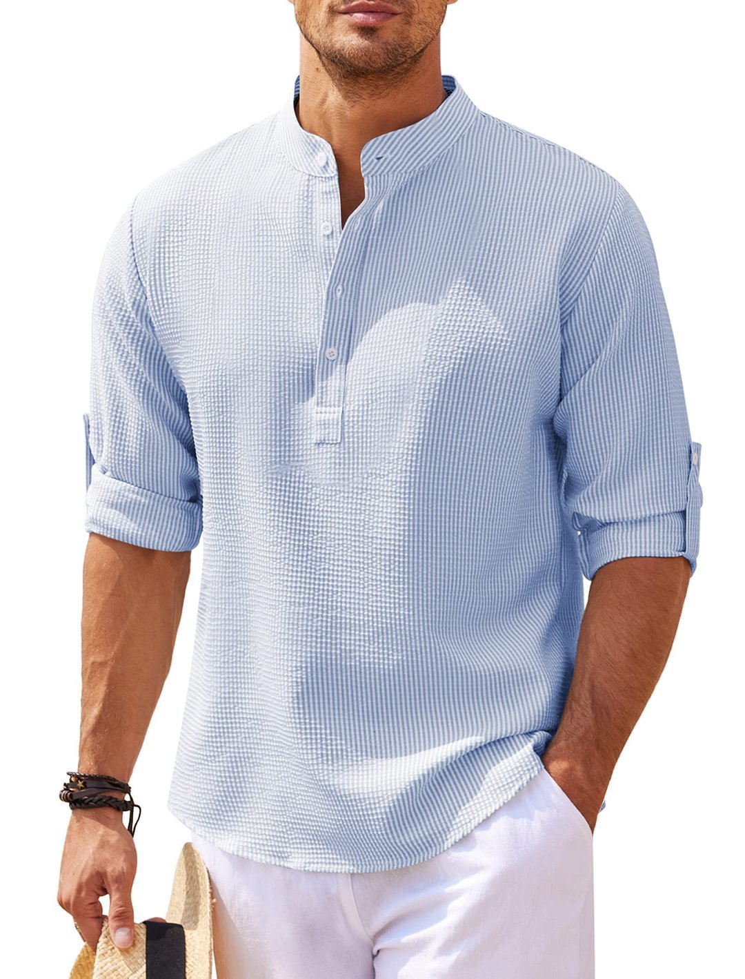 Men's Stylish 3/4 Sleeve Shirt