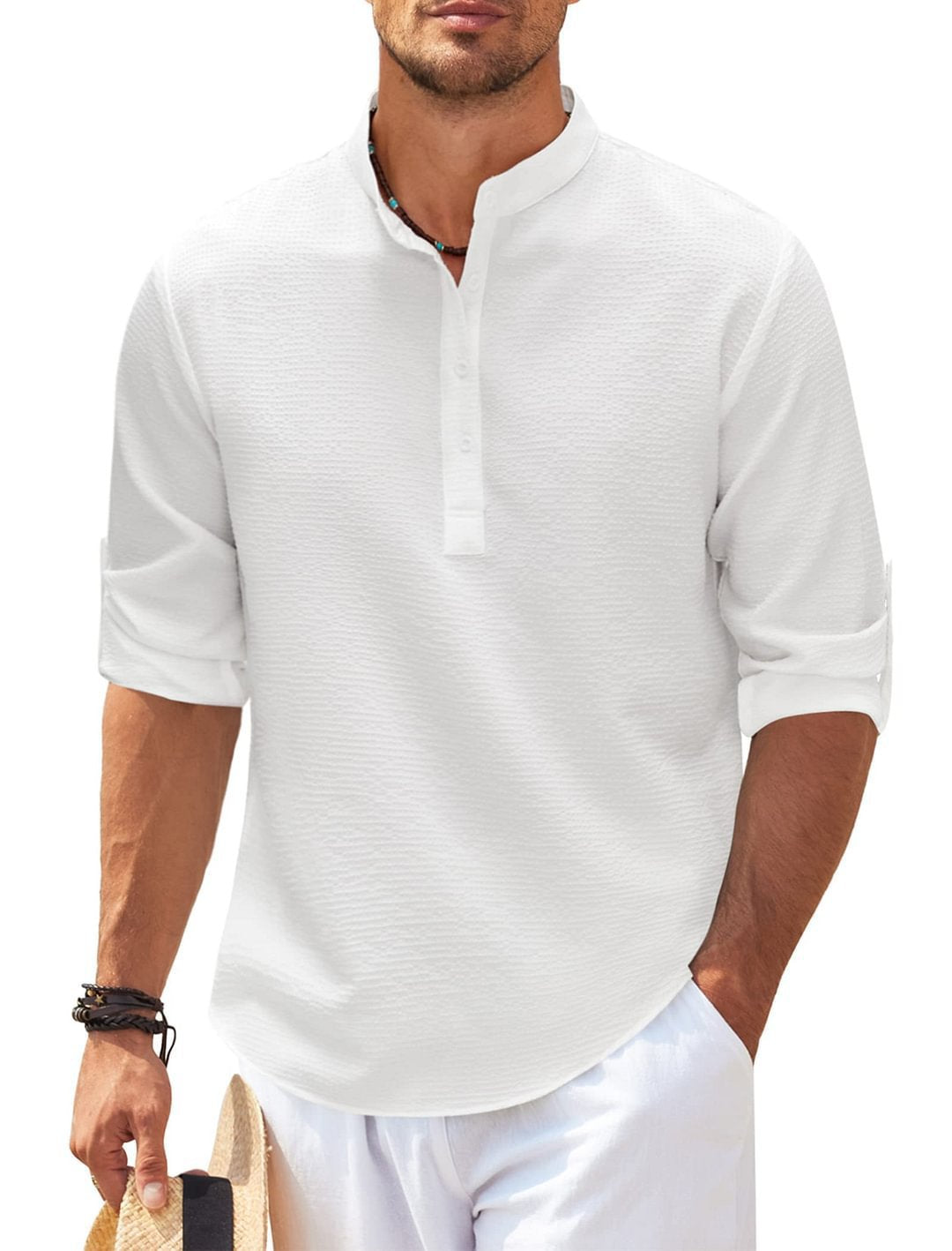 Men's Stylish 3/4 Sleeve Shirt