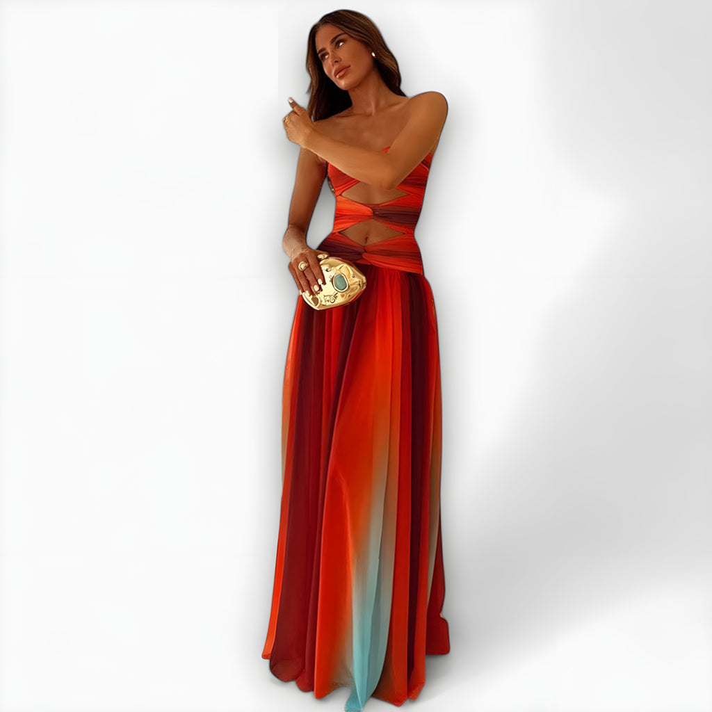 Women's Strapless Maxi Dress