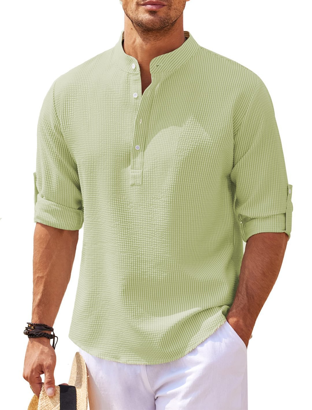 Men's Stylish 3/4 Sleeve Shirt