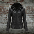 Women's Long Coat with Detachable Hood