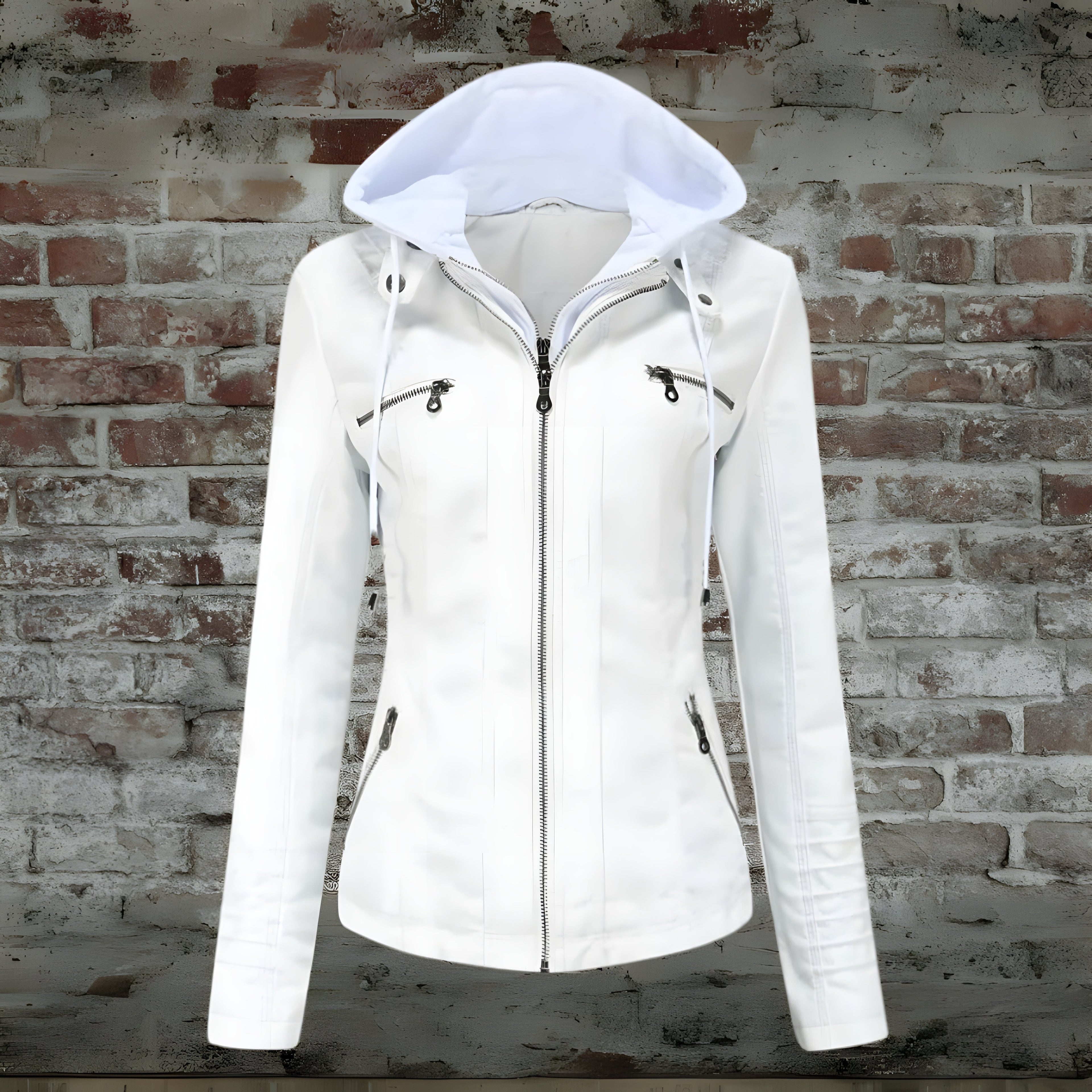Women's Long Coat with Detachable Hood