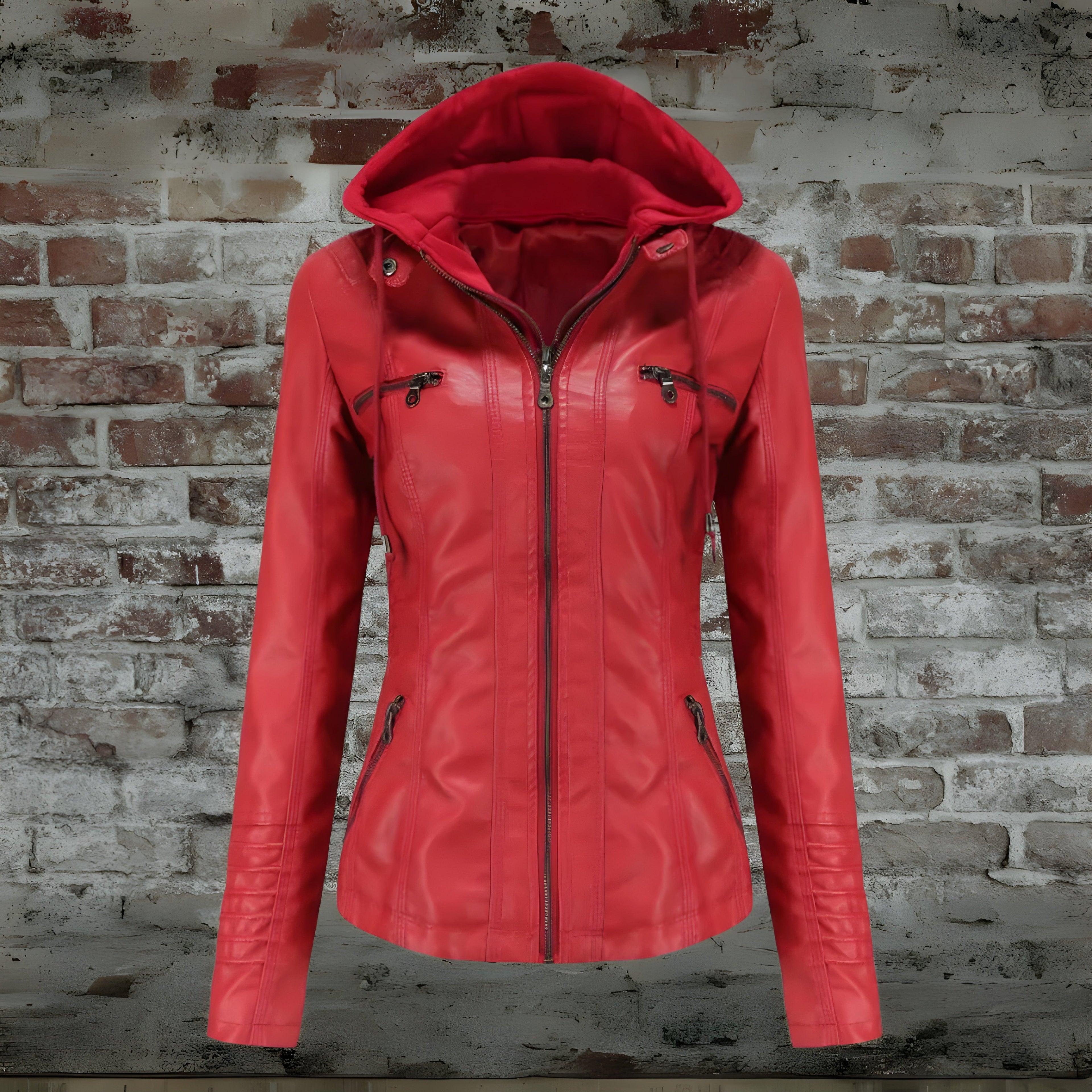 Women's Long Coat with Detachable Hood