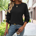 Women's Soft Knit Sweater – Black