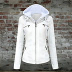Women's Long Coat with Detachable Hood
