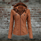 Women's Long Coat with Detachable Hood
