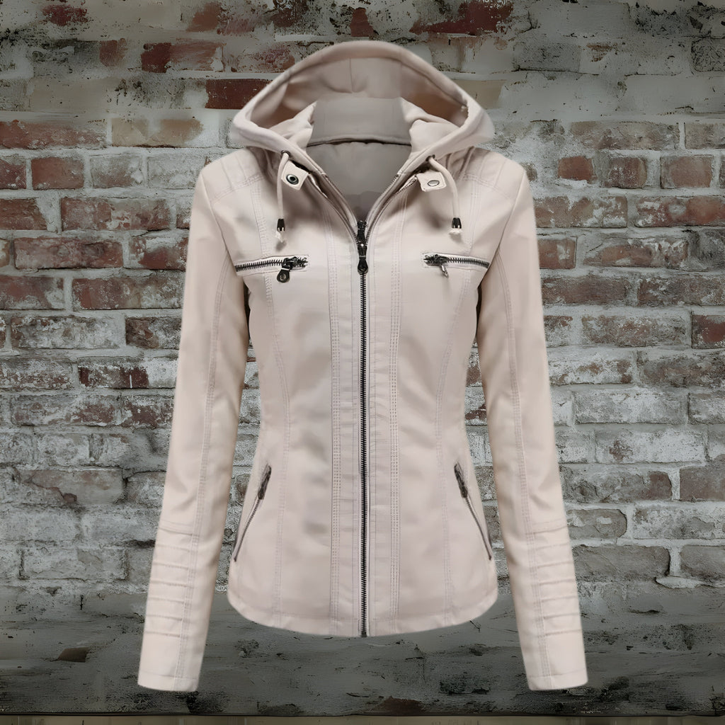 Women's Long Coat with Detachable Hood