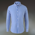 Men's Classic Striped Shirt – Blue