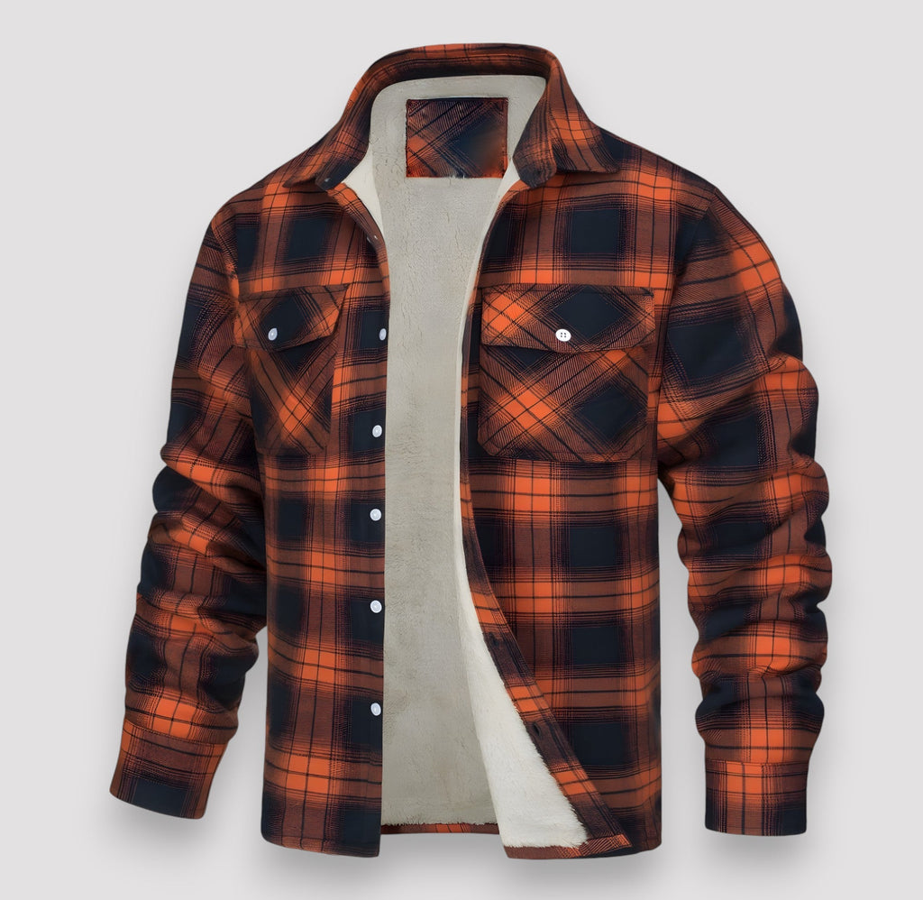Men's Plaid Flannel Shirt Jacket | Classic Lumberjack Shacket for Fall & Winter