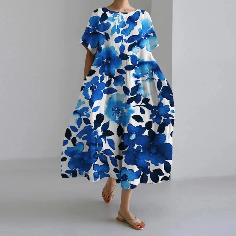 Women's Lightweight Floral Summer Dress