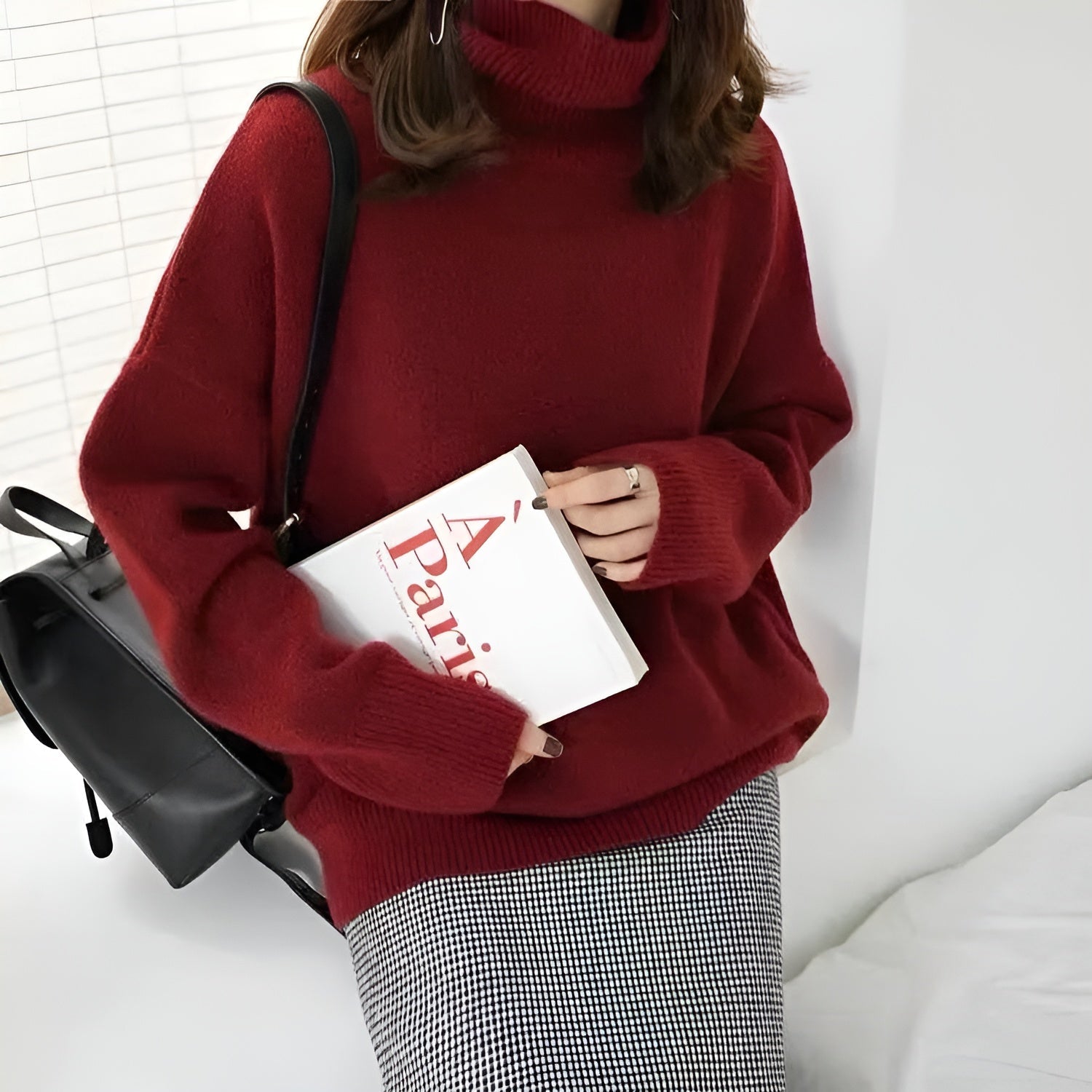 Women's Knitted Hoodie Sweater