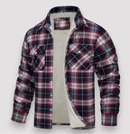 Men's Plaid Flannel Shirt Jacket | Classic Lumberjack Shacket for Fall & Winter
