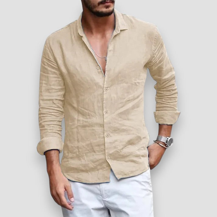 Men's Breathable Linen Shirt