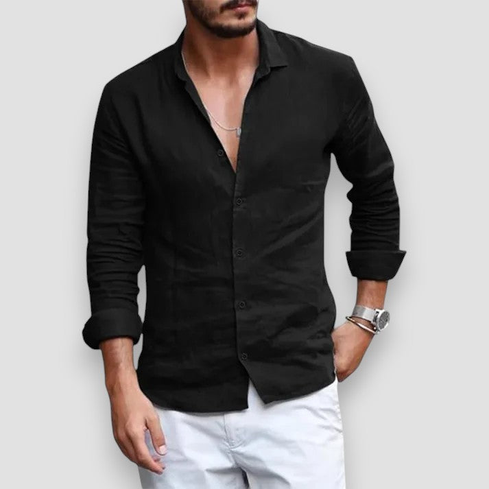 Men's Breathable Linen Shirt