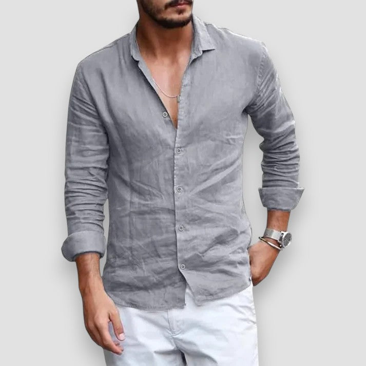Men's Breathable Linen Shirt