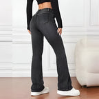 Women's Vintage Wide-Leg Jeans | Mid-Rise Relaxed Denim Pants with Retro Style