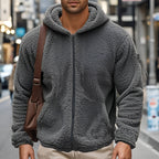 Men's Fleece Jacket | Casual Comfort Zip-Up Outdoor Jacket