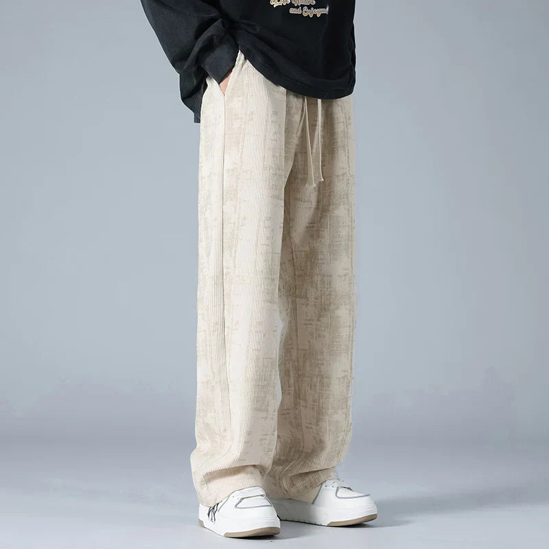 Men's Corduroy Jogger Pants | Comfortable Casual Sweatpants with Textured Finish