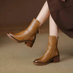 Women's Leather Shoes with Cushioned Insole | Comfortable Everyday Flats