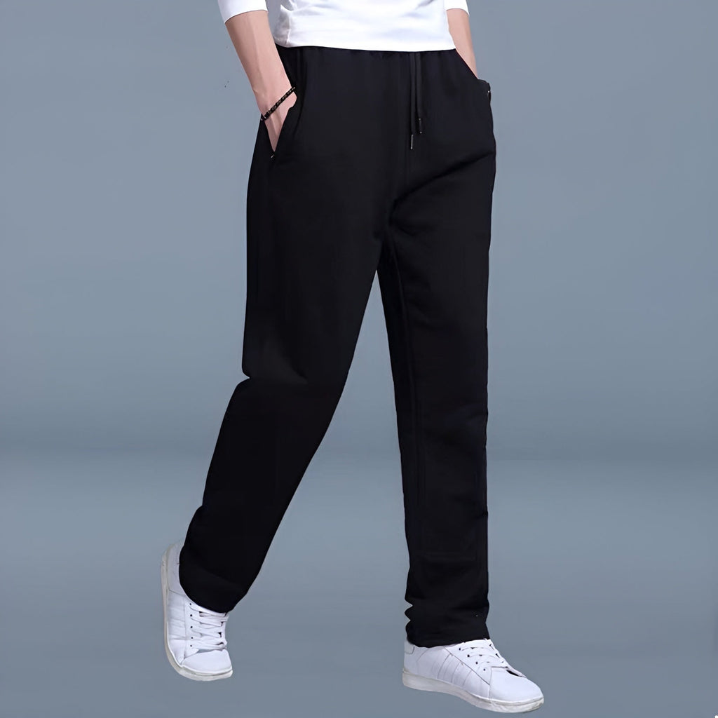 Men's Elastic Waist Comfort Pants | Breathable Lightweight Trousers for Everyday Wear